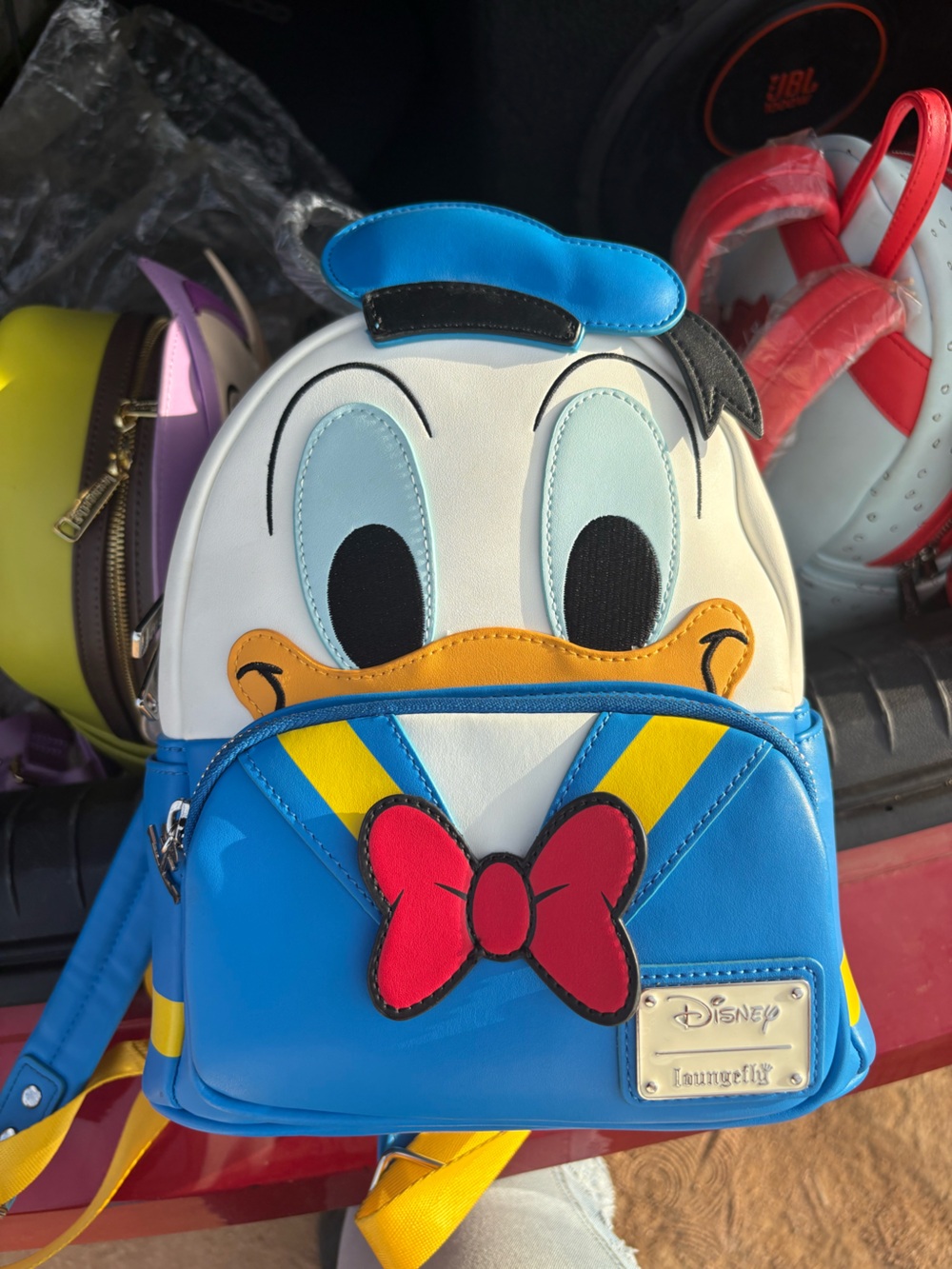 Disney Donald Duck Blue, White, Yellow & Red Kids Crossbody Bag